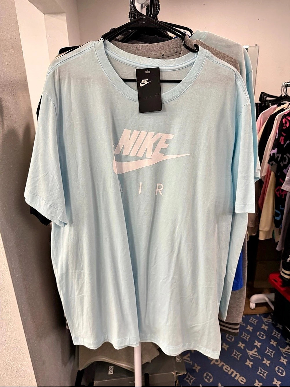 Nike Like Air Blue Tee Blue & Pink XXL
